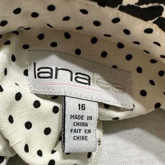 PLUS SZ LANA LEE JACKET BLACK & SOFT WHITE JACKET W/ANY OF YOUR FAVORITE BOTTOMS - Picture 7 of 7